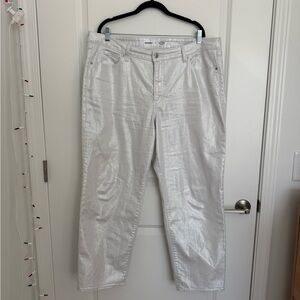 Old Navy Metallic Silver Jeans